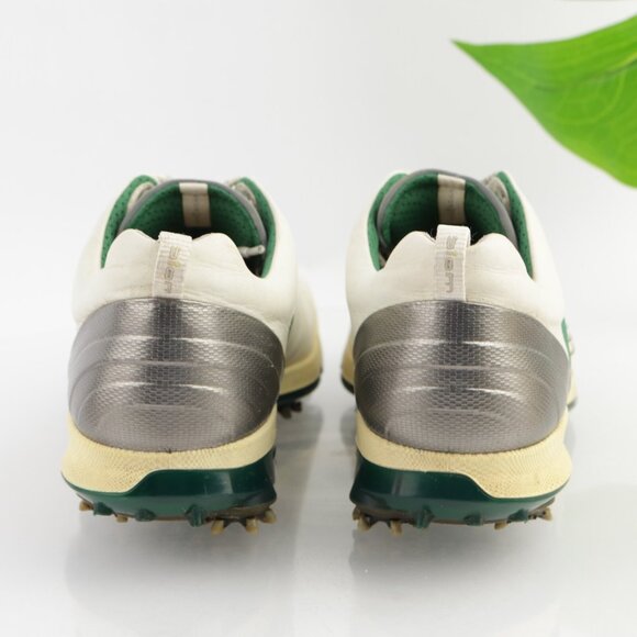 Ecco Mens Biom G2 Golf Shoes Size 43 9 Waterproof White Yak Sneakers Soft Spikes - Picture 7 of 13